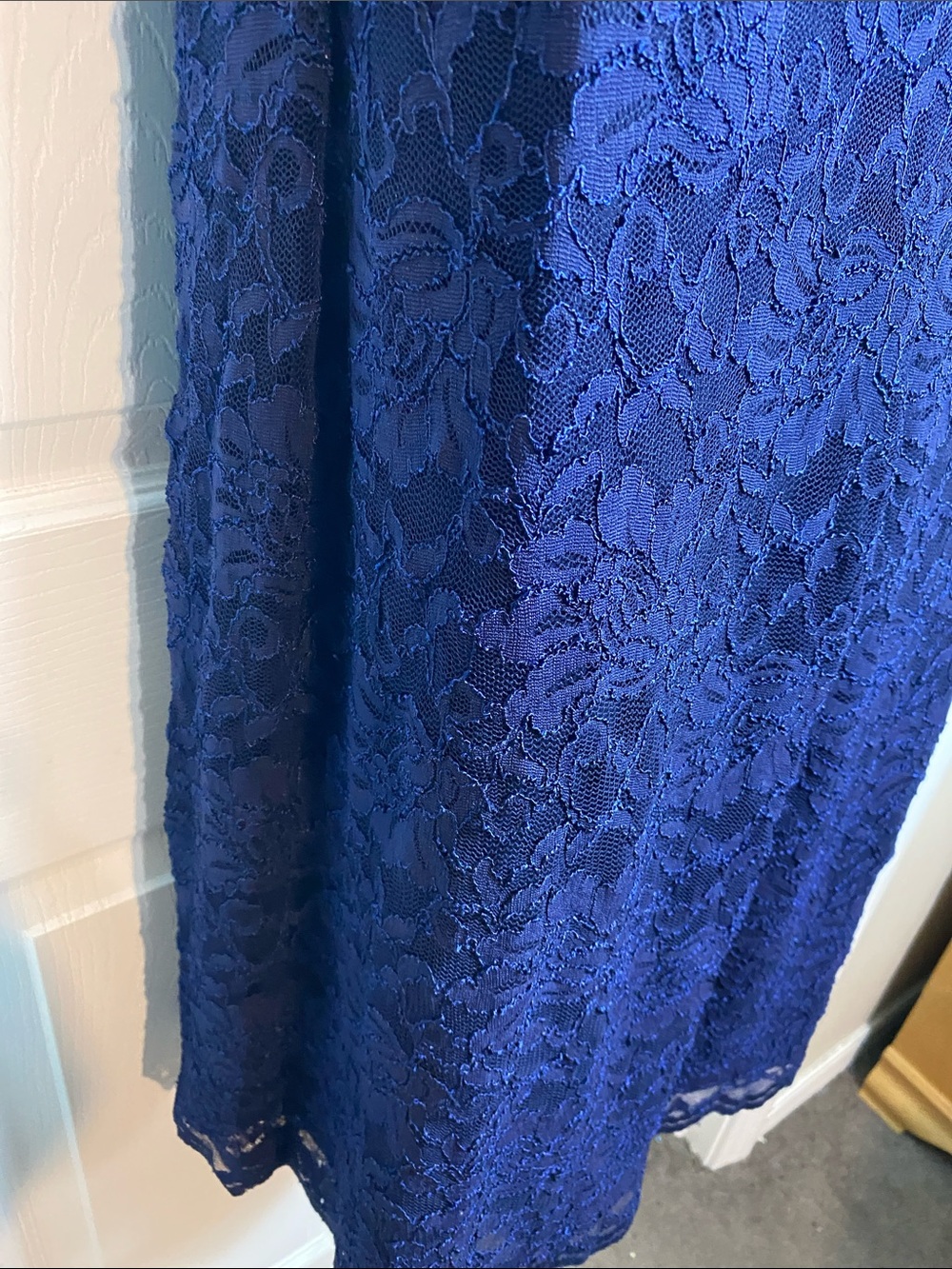 Ralph Lauren Sapphire Blue Long Sleeve Lace Sheath Dress - Picture 8 of 12